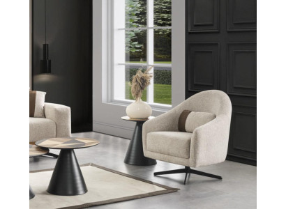 Luxus Sessel Stilvoll Möbel Wohnzimmer Design Drehbar Lounge Club Holz